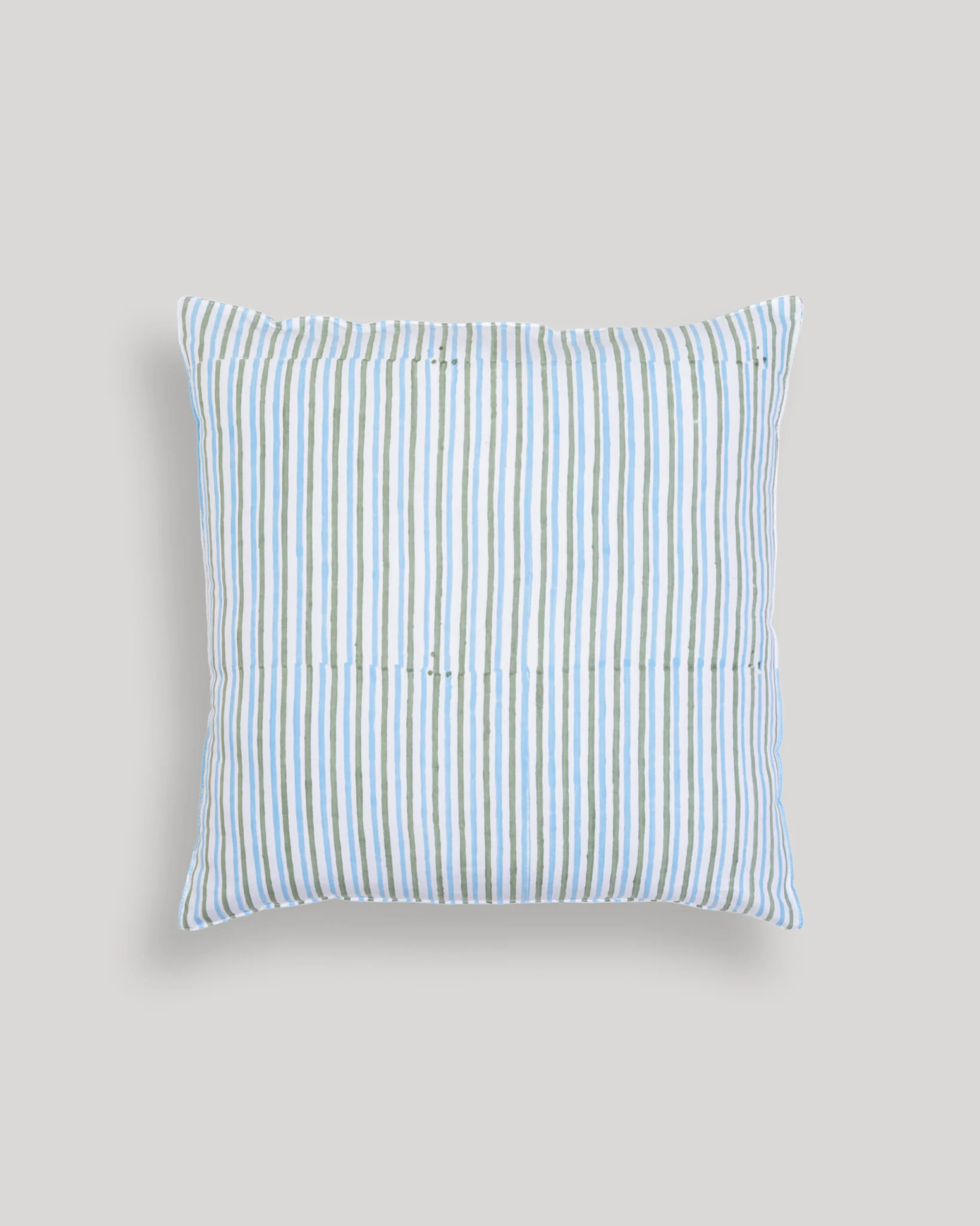 Neel Grove Striped Spring Cushion Cover, hand block printed