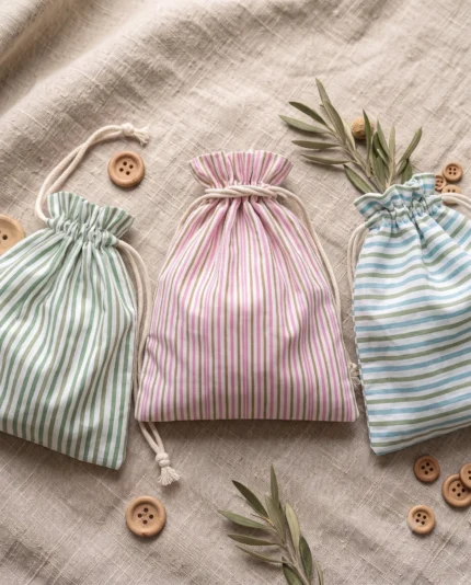 Arth Linen Drawstring Pouch