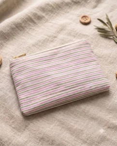Arth Linen Zip Pouch